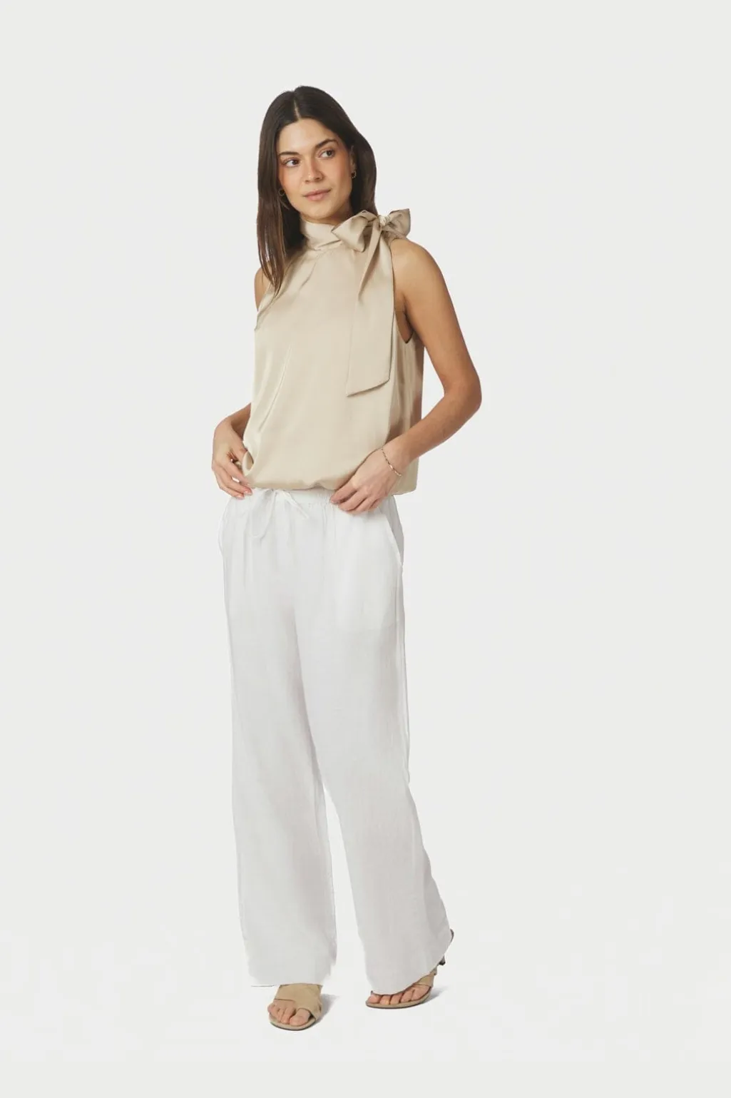 Nnveda Drapy Satin Top 166605