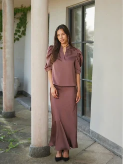 Nnvicky Heavy Sateen Skirt 159588