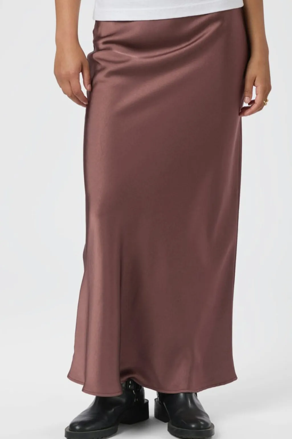 Nnvicky Heavy Sateen Skirt 159588