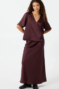 Nnvicky Heavy Sateen Skirt 159588