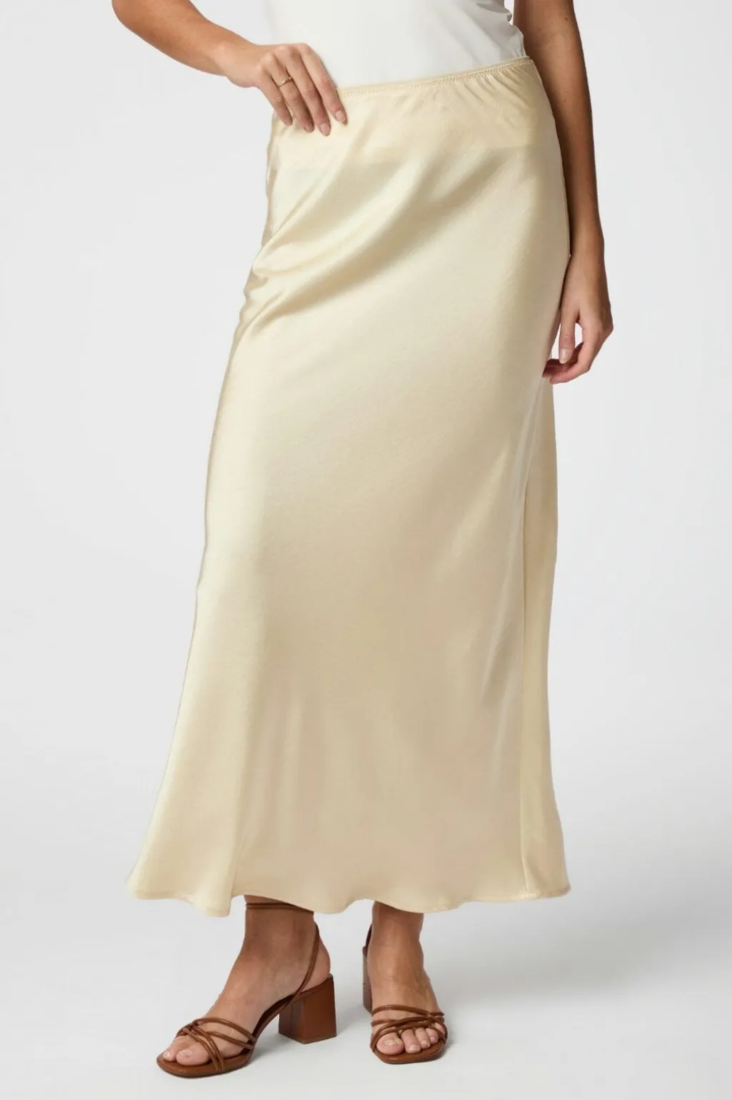 Nnvicky Heavy Sateen Skirt 159588