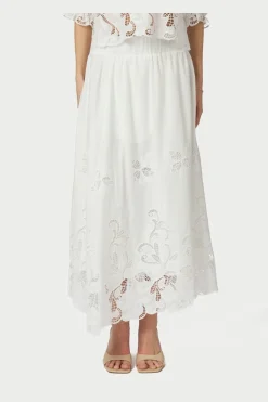Nnyara Long Emb Skirt 168438