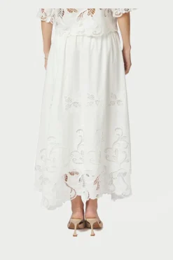 Nnyara Long Emb Skirt 168438