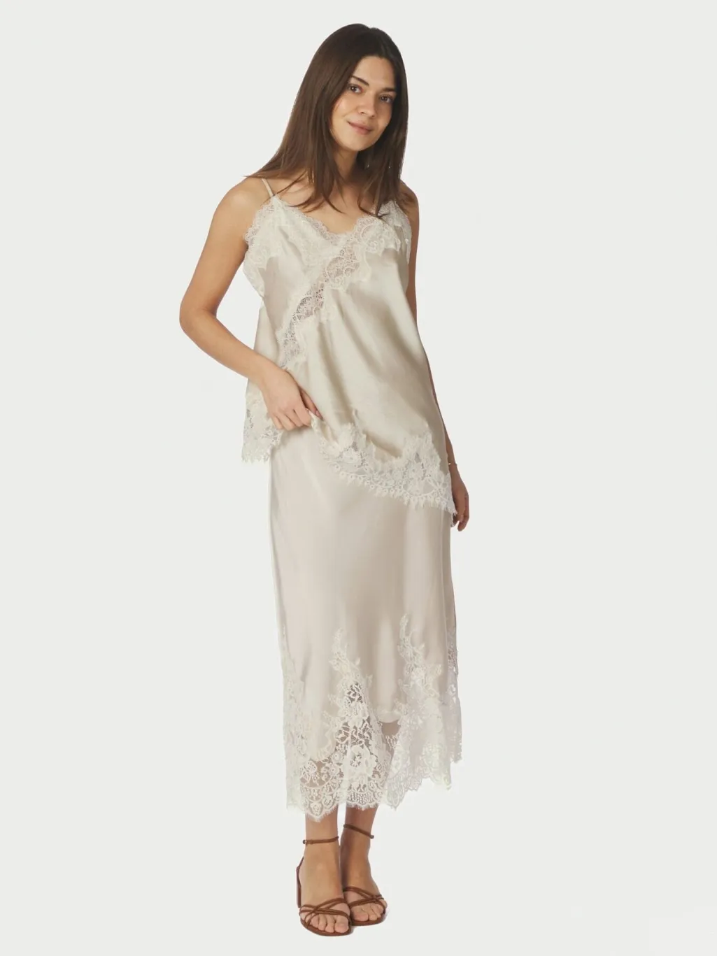 Nnyelina Heavy Sateen Skirt 169332