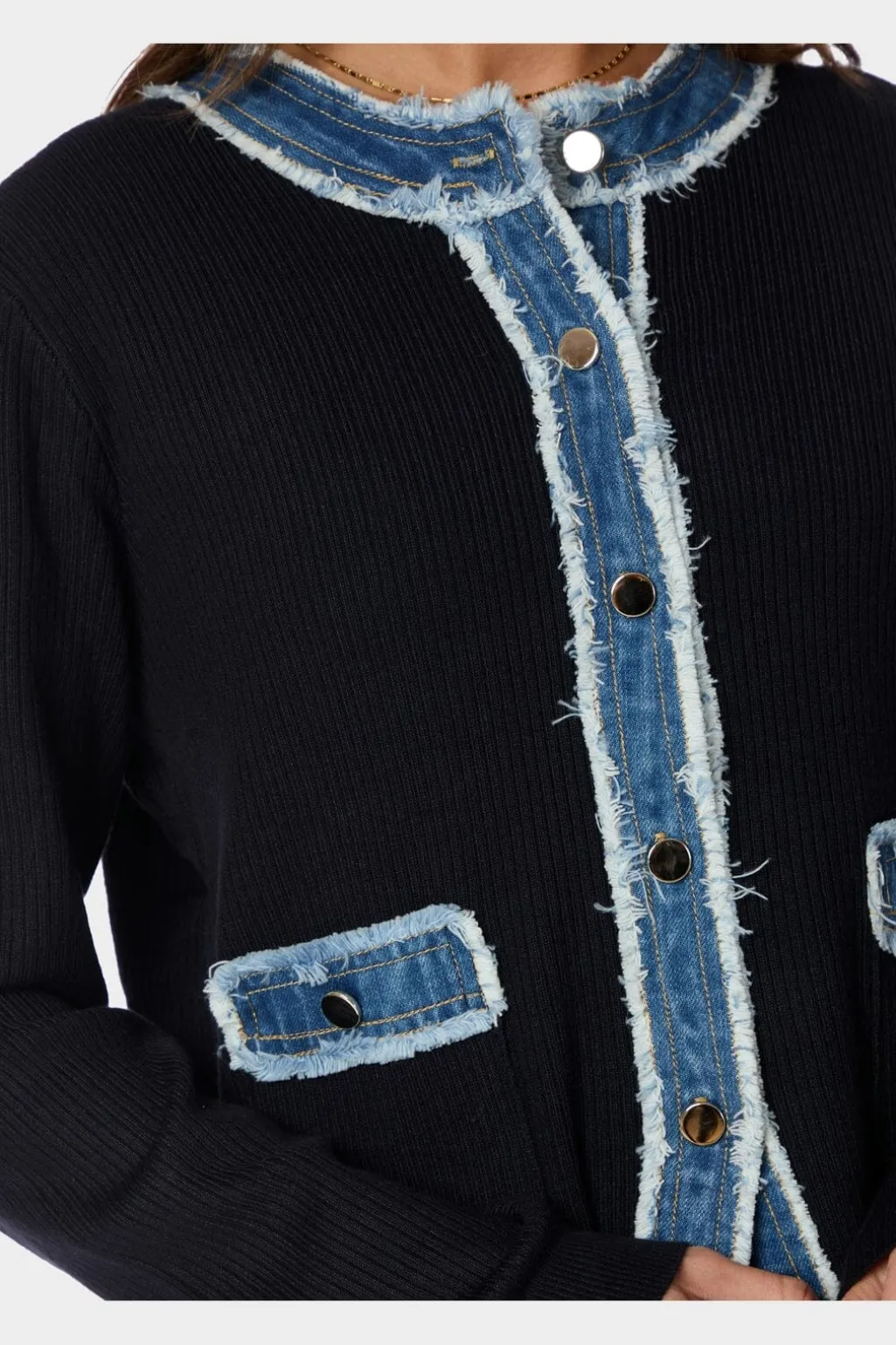 Nnzelma Knit Denim Cardigan 167245