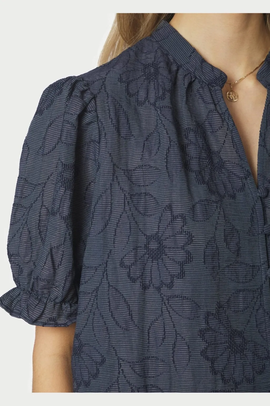 Nnzika Flower Stripe Blouse 168493