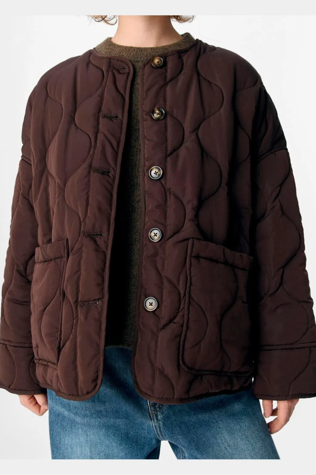 Objallie Ls Lo Quilted Jacket