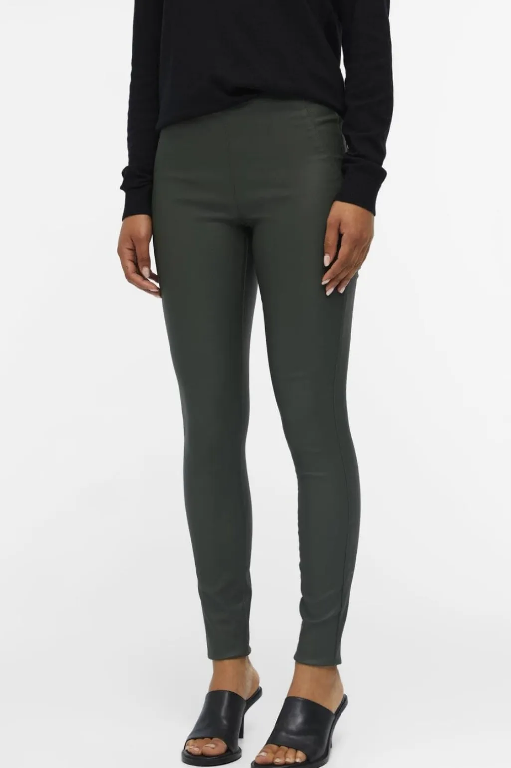 Objbelle Coated Leggings