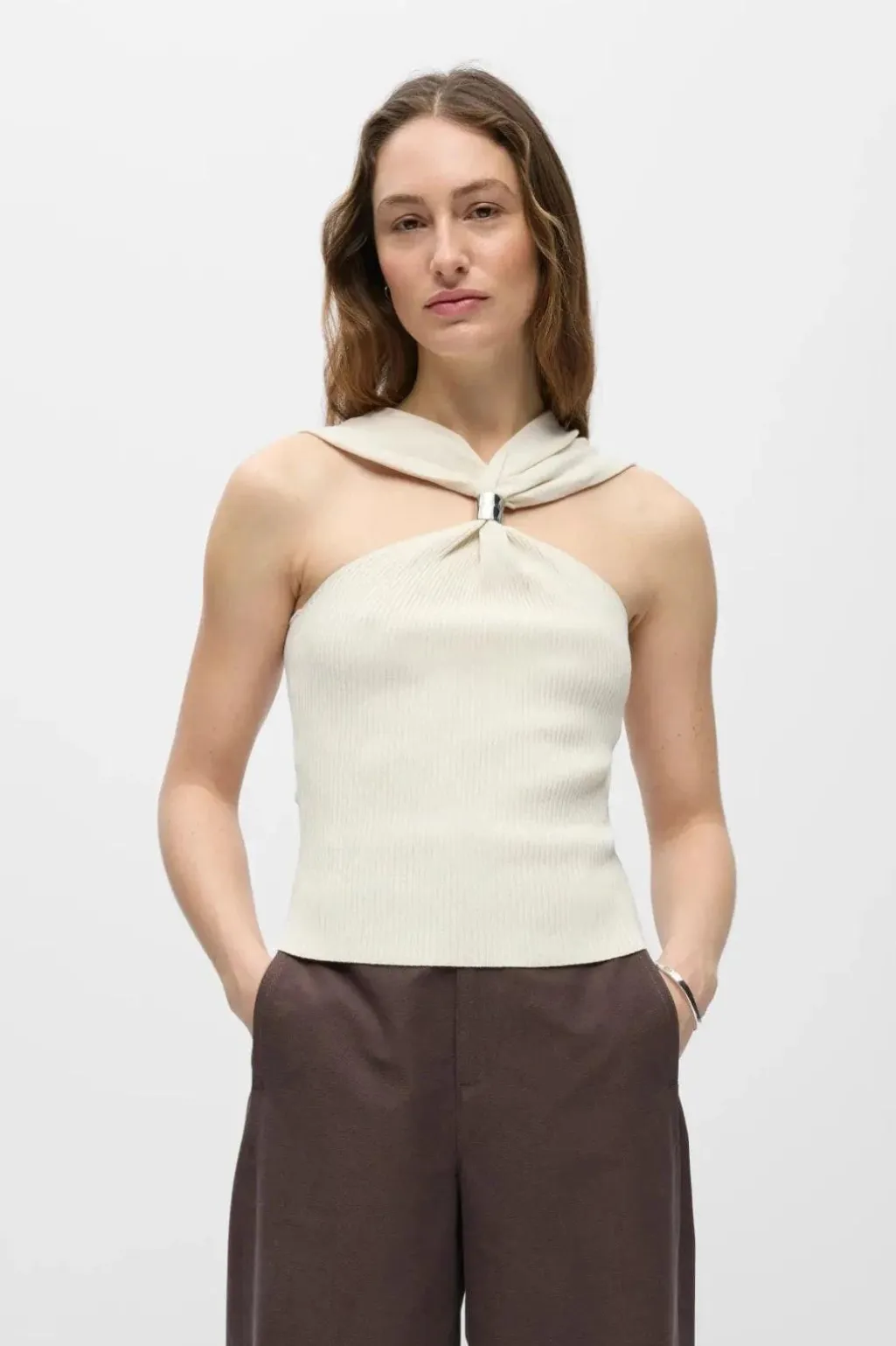 Objcallie S/L Sli Knit Top 144