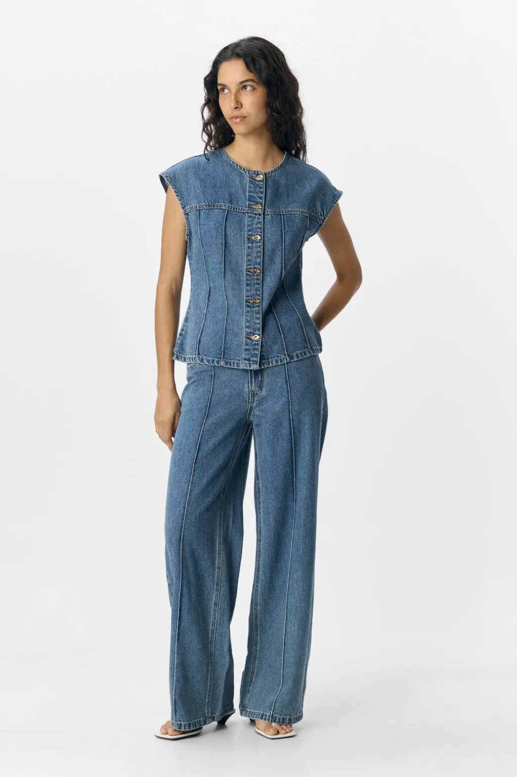 Objdivona Denim S/L Waistcoat 140