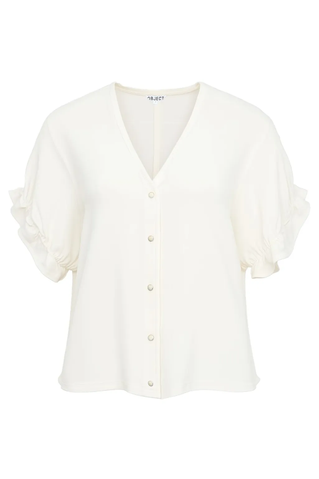 Objframe 2/4 V-Neck Re Top