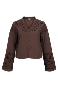 Objisla Yui L/S Re V-Neck Top 143