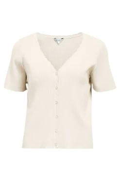 Objkelly S/S Re V-Neck Cardigan