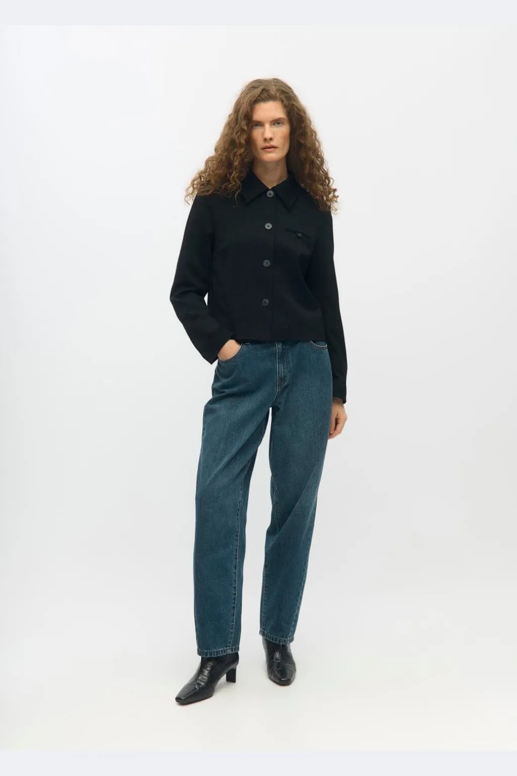 Objmiu Zoe Barrel Ankle Jeans