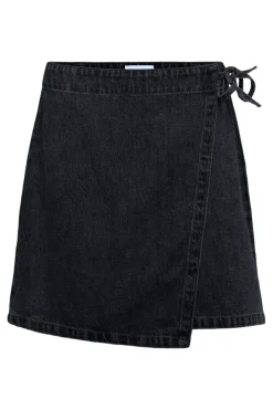 Objrosie Denim Short Wrap Skirt