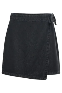 Objrosie Denim Short Wrap Skirt