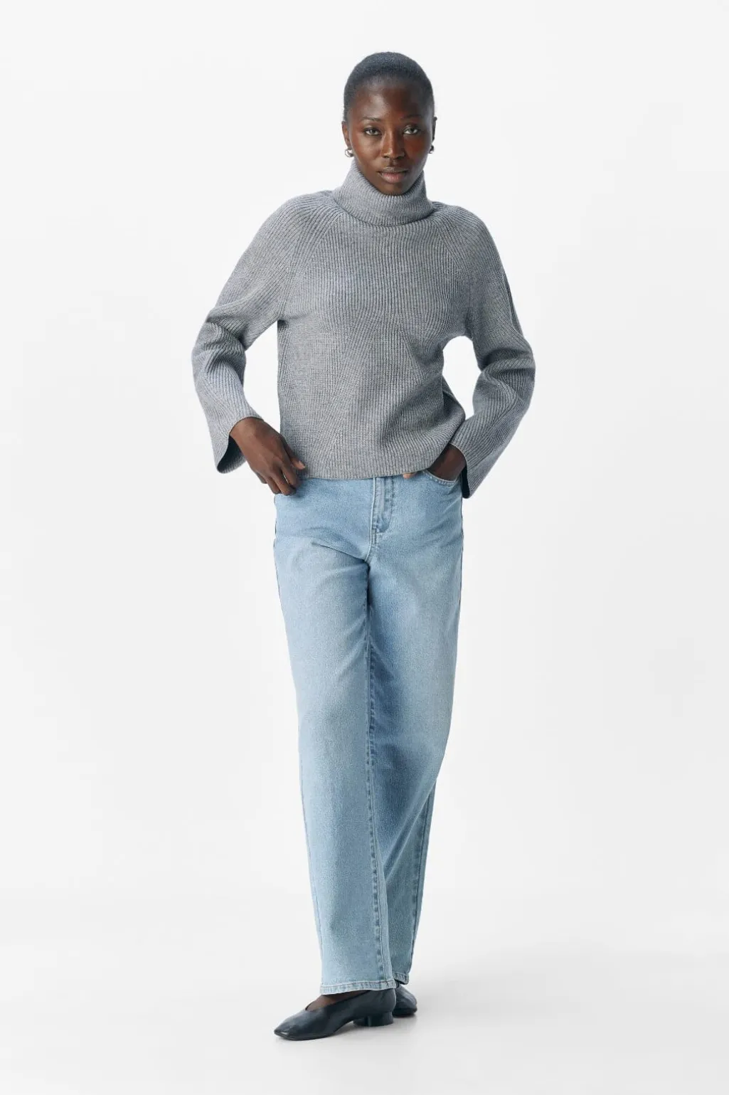 Objviola Ls Lo Rollneck Knit