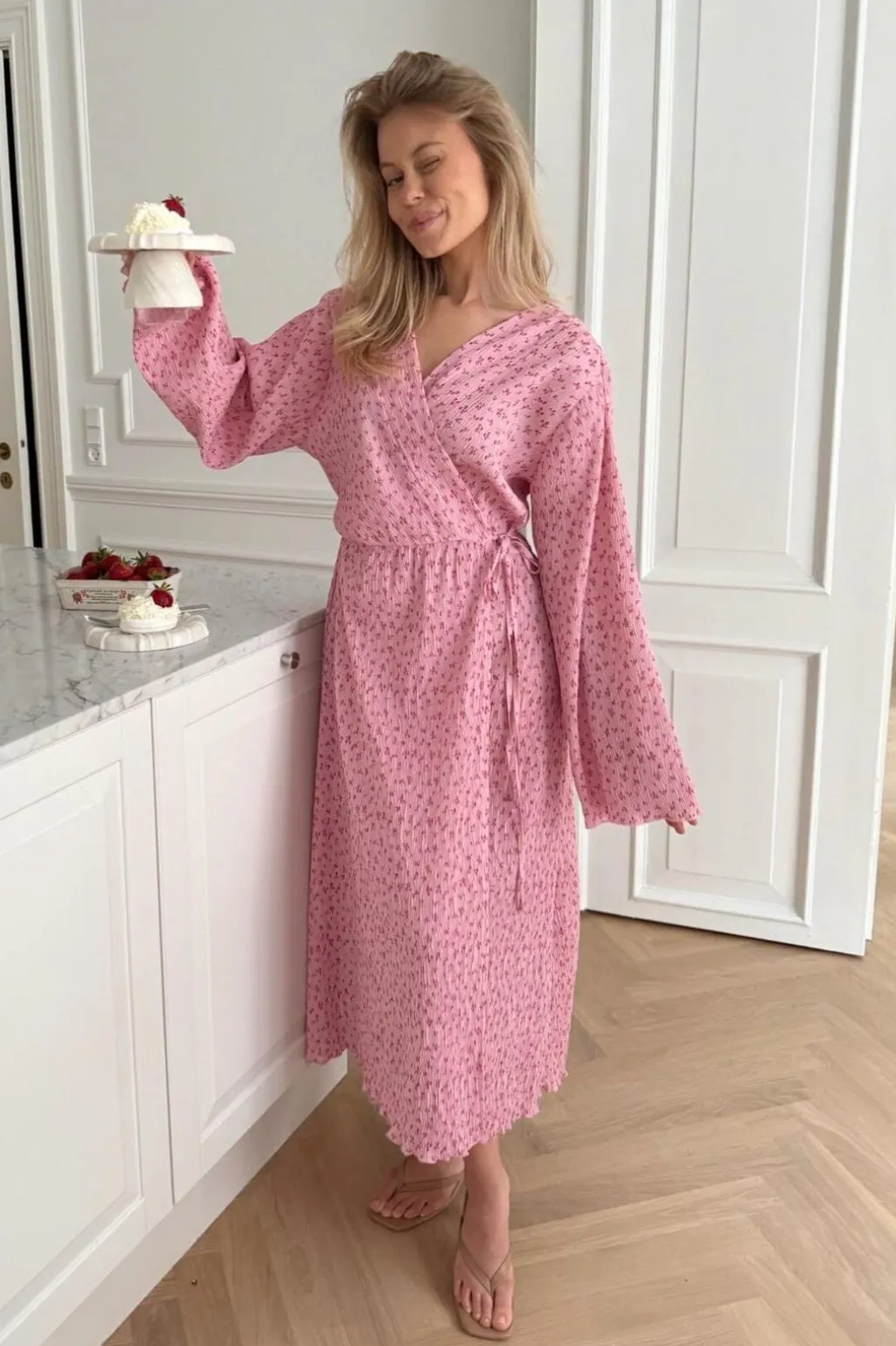 Ofeliaic Long Wrap Dress A23640