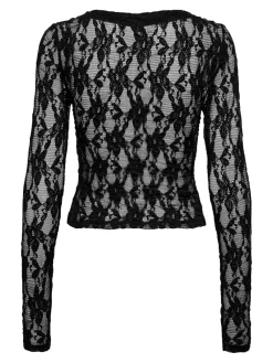 Onlalba L/S V-Neck Lace Top