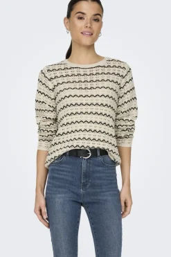 Onlasa Ls Structure O-Neck Knt