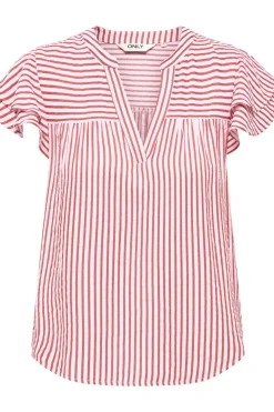 Onlbari Sl Frill V-Neck Top