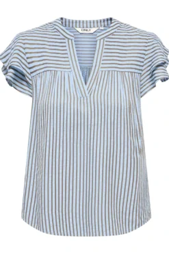 Onlbari Sl Frill V-Neck Top