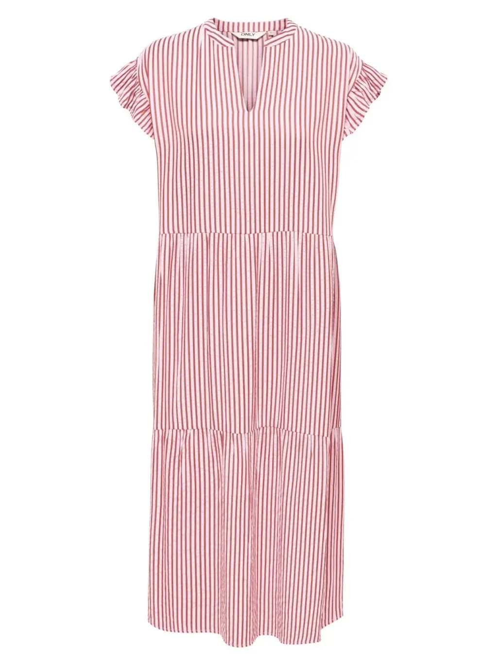 Onlbari Sl Fril Vneck Midi Dress