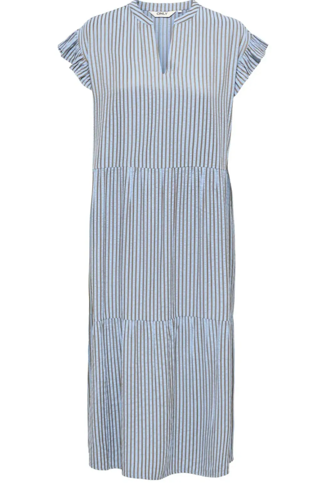 Onlbari Sl Fril Vneck Midi Dress
