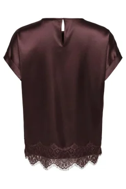 Onlbella Ss Satin Lace Top