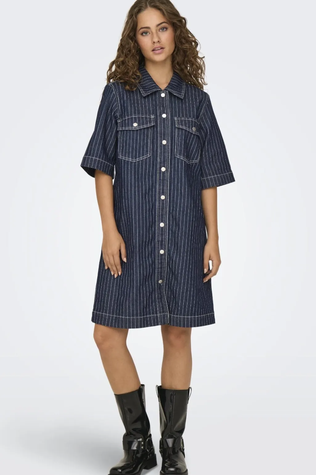 Onlbelle S/S Stripe Dress Gua