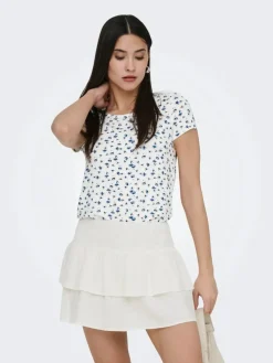 Onlbera Back Lace Up S/S Top
