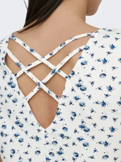 Onlbera Back Lace Up S/S Top