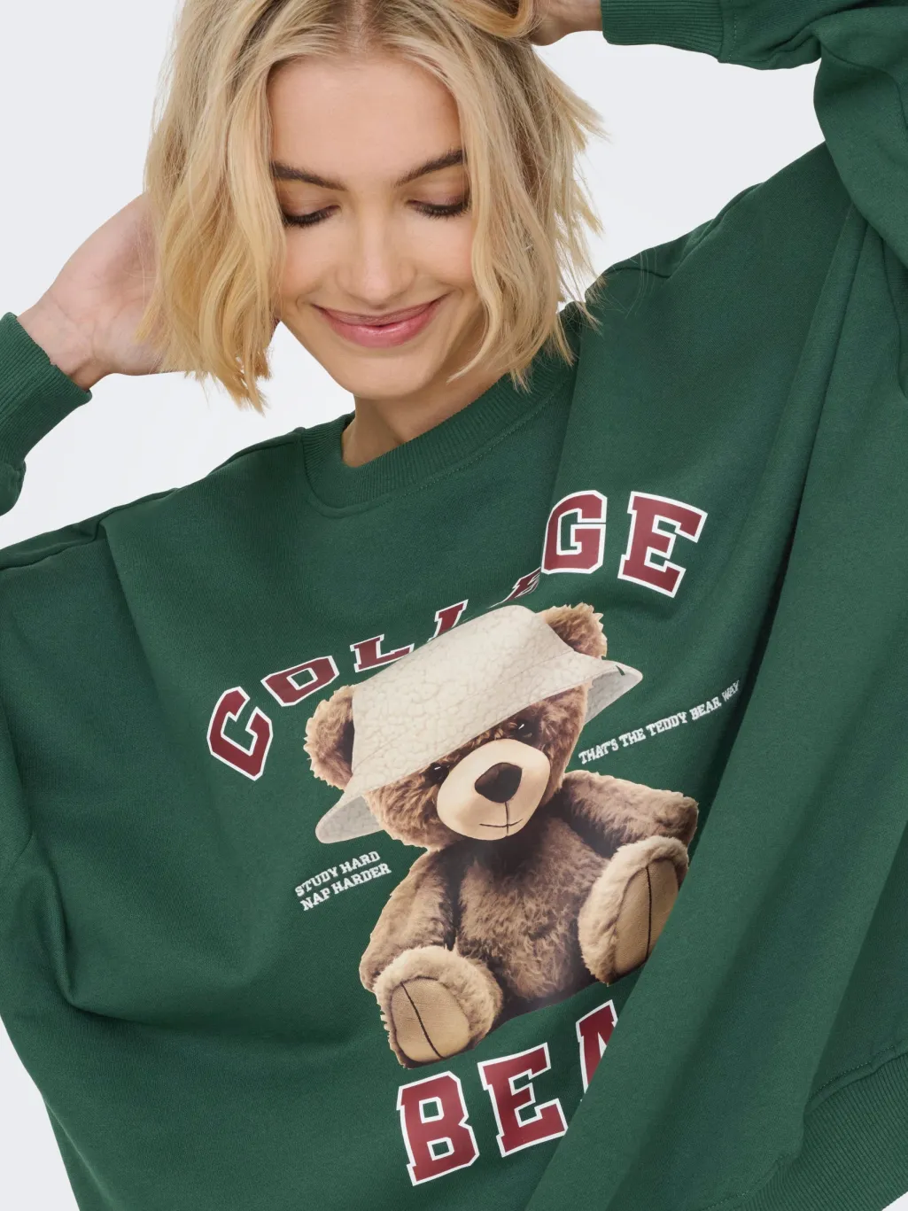 Onlbila L/S Bear O-Neck Swt