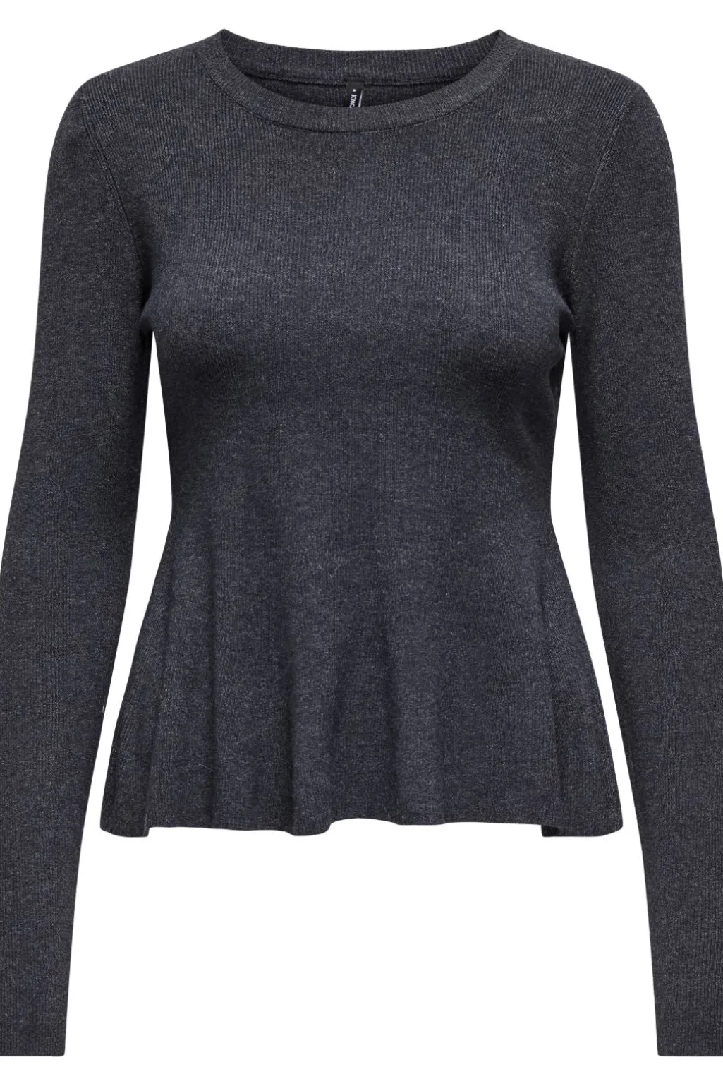 Onlcoco Life Ls Rib Oneck Peplum Cc Knt