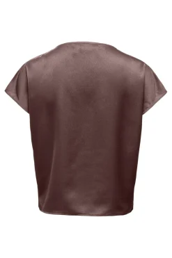 Onlfaraya S/L Button Lace Satin Top