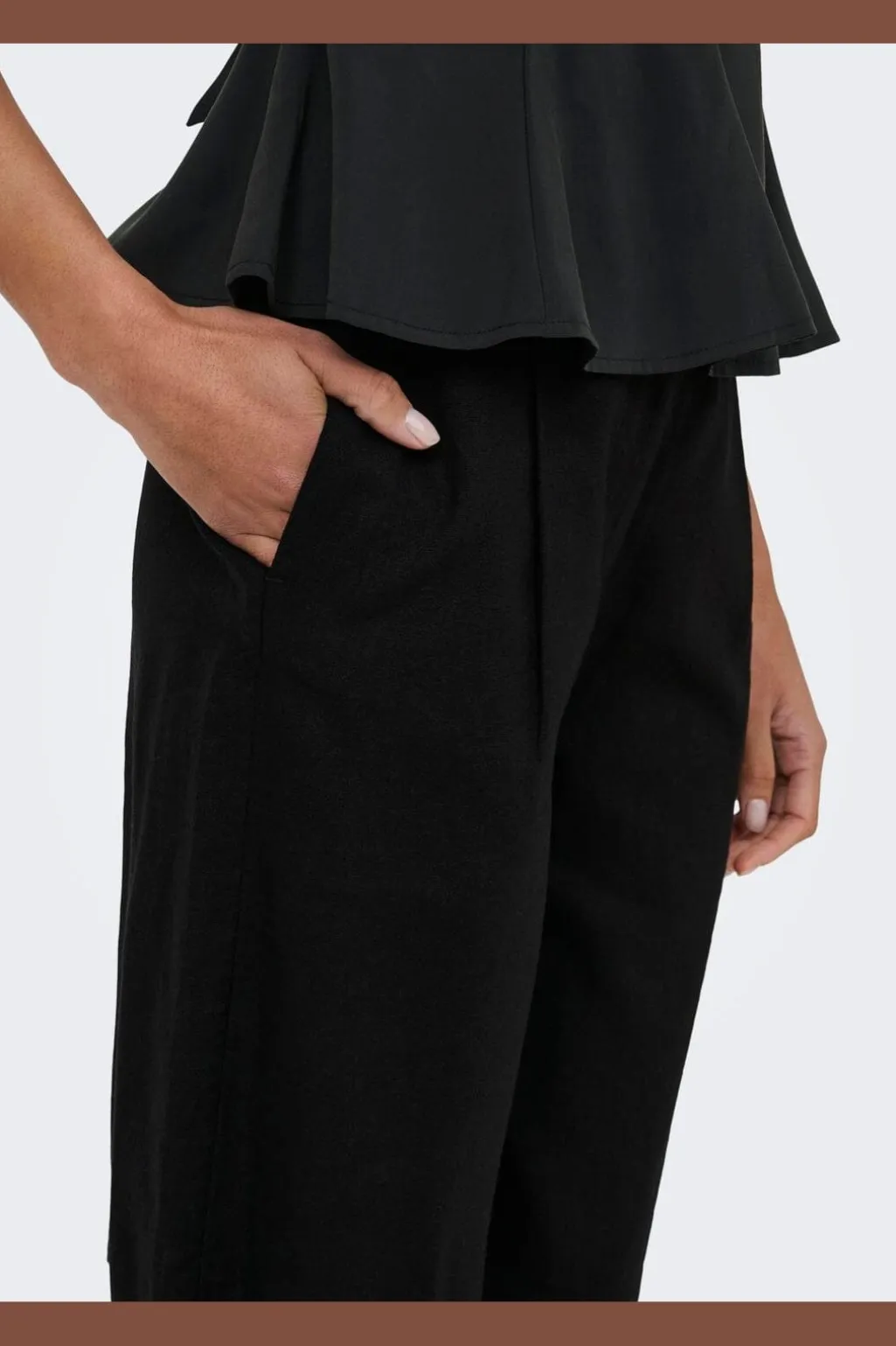 Onlgoa Linen Bl Long Shorts Cc Tlr