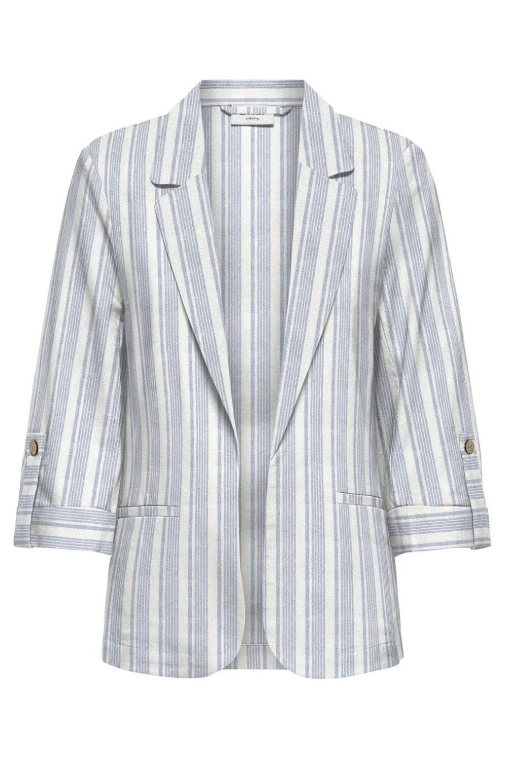 Onlgoa 3/4 Unline Linen Bl Blazer Cc Tlr