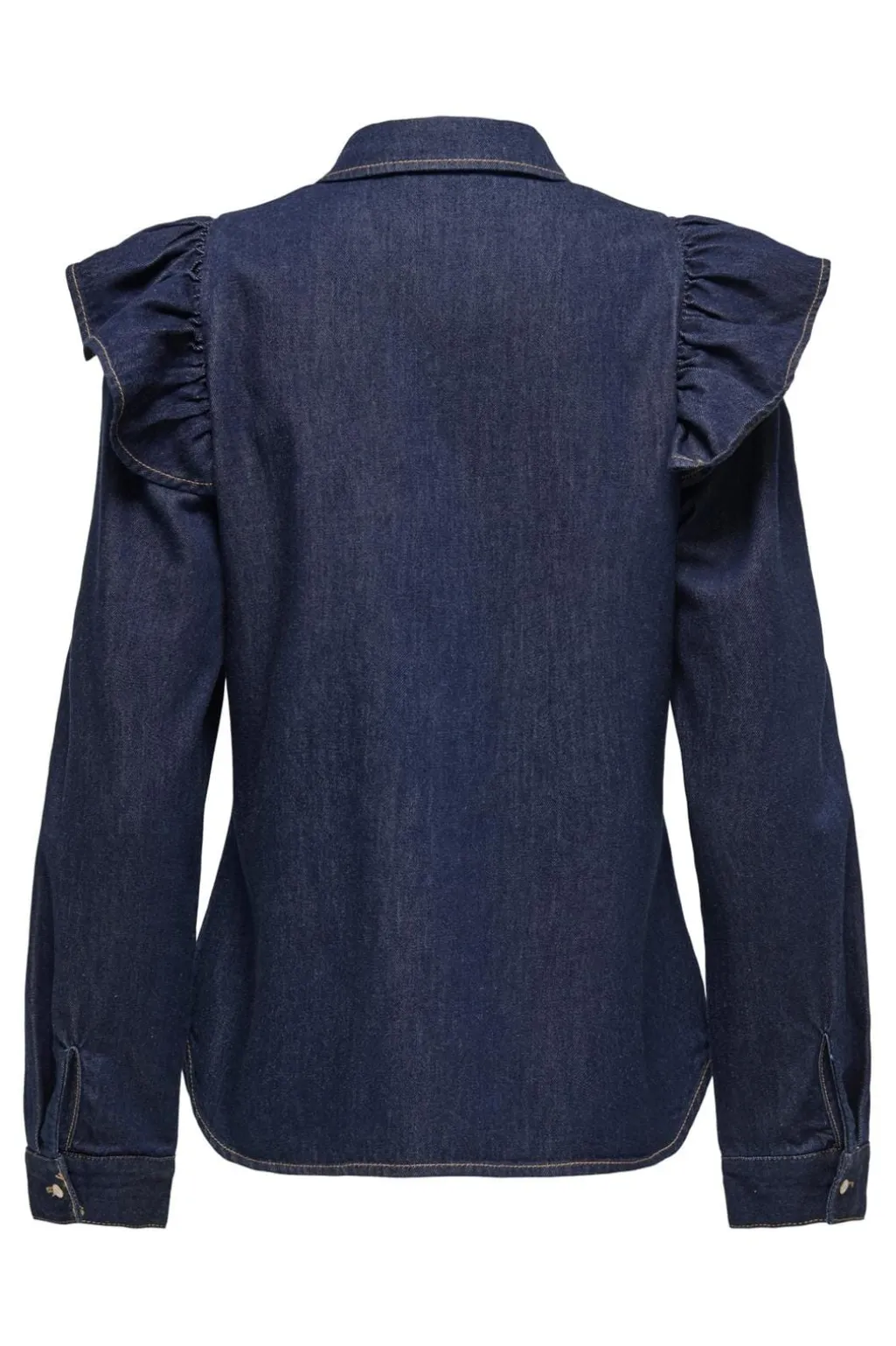 Onlindigo Ls Frill Shirt Qyt