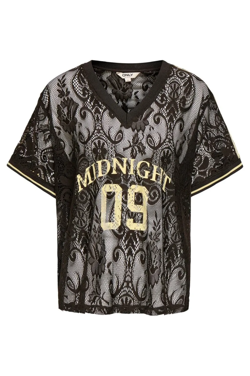 Onljules S/S V-Neck Lace Top