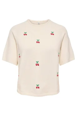 Onlkatia Ss O-Neck Detail Nca Knt