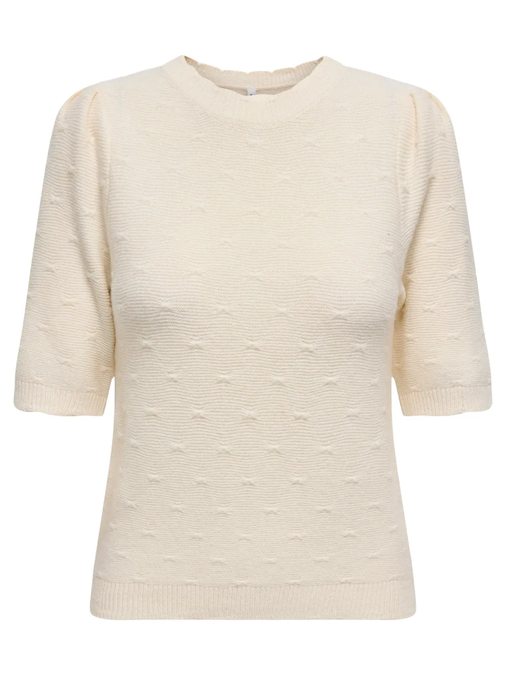 Onlkatia Ss Structure O-Neck Cc Knt
