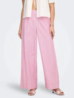 Onlloris Striped Wide Pull Up Pants