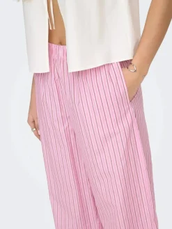 Onlloris Striped Wide Pull Up Pants