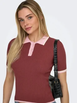 Onlmeddi Life Ss Contrast Polo Cc Knt
