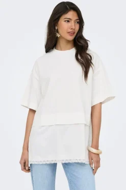 Onlmexa S/S Tee Lace Top