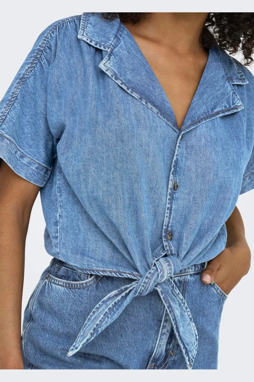 Onlpaula S/S Tie Shirt Akm