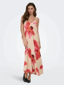 Onlresi-Elanor Strap Big Flowr Dress