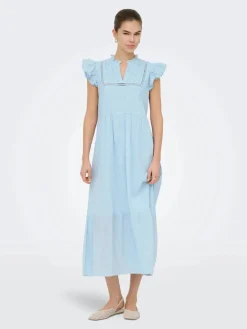 Onltea-Idris S/L Frill Tape Dress