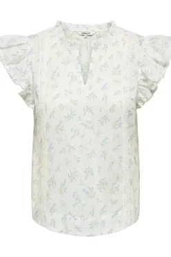 Onltea-Idris S/L Frill Tape Top