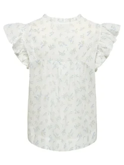 Onltea-Idris S/L Frill Tape Top